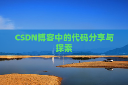 CSDN博客中的代码分享与探索
